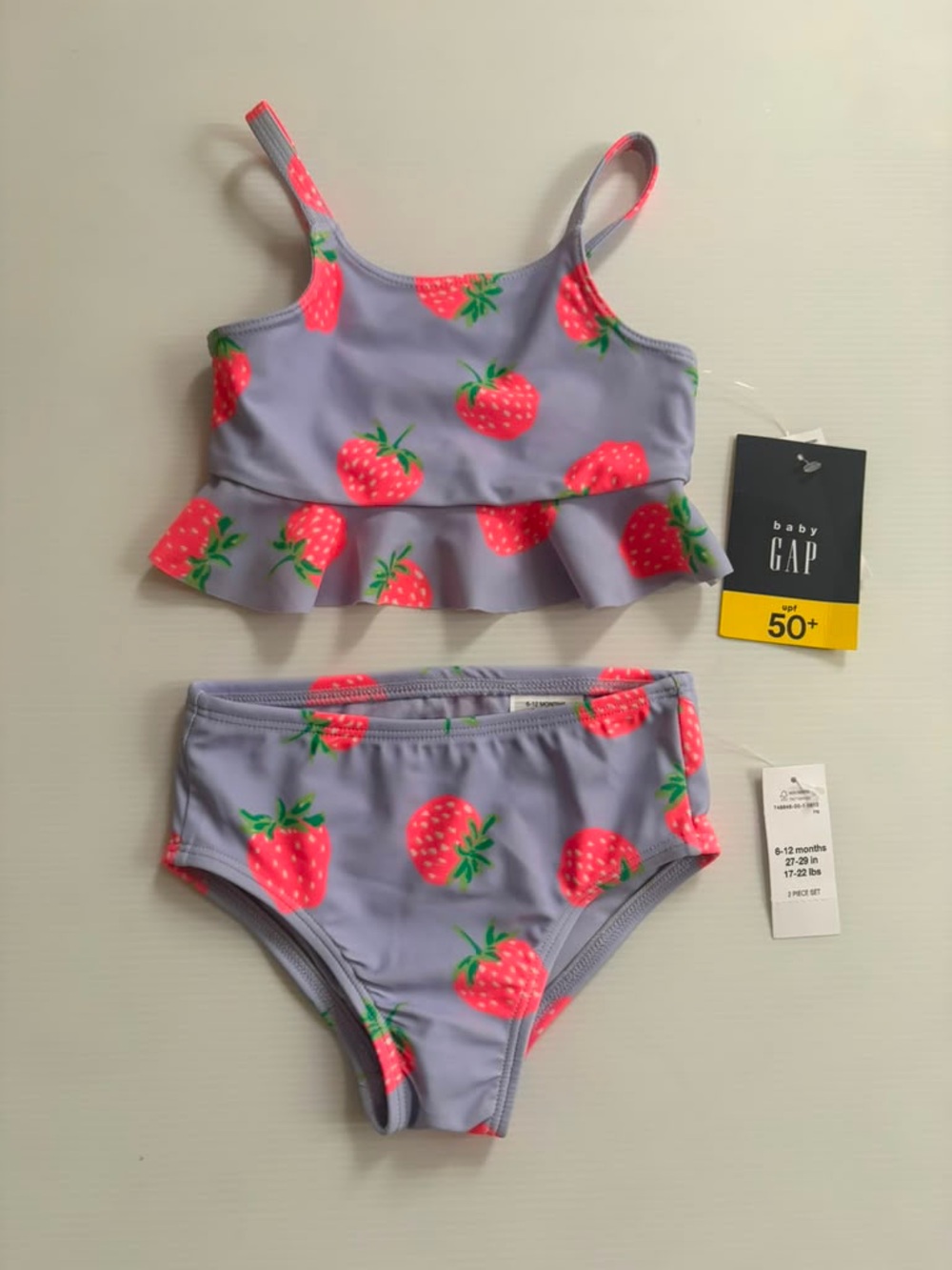 Baby Gap Strawberry 2-piece swim NWT | size 6-12 months